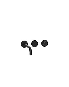 Herzbach MODUL7 PUSH TA Waschtisch- 70.702403.1.12 Wandbatterie Fertigset 240mm Schwarz matt