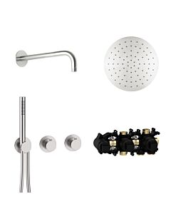 Herzbach MODUL7 Thermostat-Set T-RB250 70.702711.1.09 Wandarm Regenbrause 250mm Edelstahl