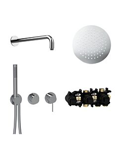 Herzbach MODUL7 fitting set H-RB250 70.702712. 2000 .01 wall arm rain shower 250mm chrome