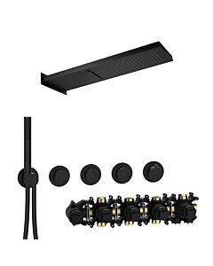 Herzbach MODUL7 PUSH-Thermostat-Set P-MU2 70.703713.1.12 537x165mm Multi 2 Schwarz matt