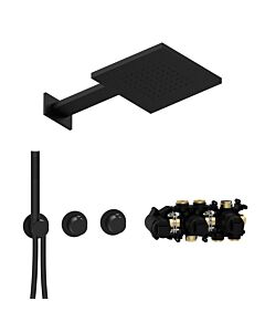 Herzbach MODUL7 Thermostat-Set T-TF2 70.703721.1.12 TWIN FLOW Schwarz matt