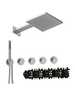 Herzbach MODUL7 PUSH thermostat set P-TF2 70.703723. 2000 .09 TWIN FLOW stainless steel