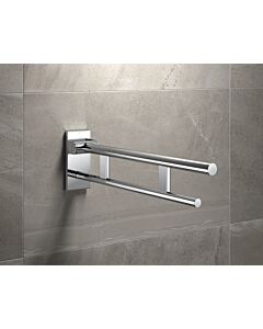 Hewi System 900 hinged support rail 900.50.10240 projection 700 mm, chrome-plated