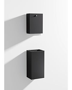 Distributeur d&#39;essuie-mains en papier Hewi System 900 900.06.00960 DC en acier inoxydable avec revêtement par poudre noir mat profond