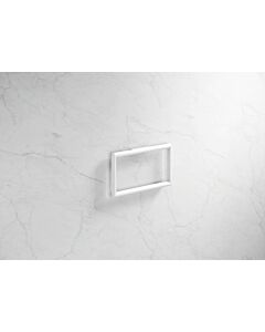 Hewi System 900 Towel Ring 900.09.00260 DX stainless steel powder-coated white deep matt, closed