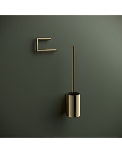 Hewi System 900 WC brush set 900.20.00070CK 44 cm, wall-mounted, polished brass
