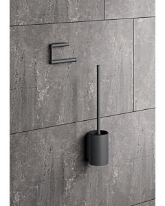 Hewi system 900 WC brush set 900.20.00060SC made of stainless steel, powder-coated, dark gray, pearl mica deep matt, d = 89mm, 400x108mm