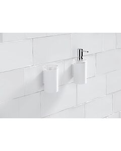 Hewi system 900 Seifenspender 900.06.00060DX acier inoxydable Seifenspender poudrage blanc deep matt, avec Halter