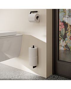 Hewi System 900 spare paper holder 900.21.00660 DC stainless steel powder-coated black deep matt, 2-way, cylindrical