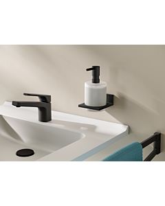 Hewi System 900 Q Seifenspender 900Q06.00060DC powder-coated black deep matt, with metal Halter