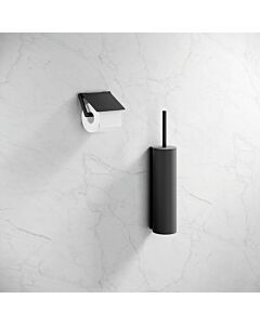 Hewi système 900 WC - garniture de toilette 900.20.00160DC acier inoxydable garniture de toilette poudrage noir mat profond, avec couvercle