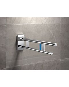 Hewi System 900 mobile support arm 900.50.41840 projection 700 mm, chrome-plated stainless steel, left, radio flush trigger