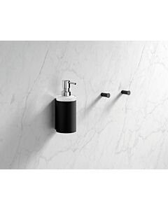 Hewi System 900 bécher en verre 900.04.00060DC peint par poudrage noir mat profond, cylindrique, avec Halter