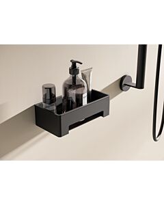 Hewi basket 900.03.00160CV straight, Halter powder-coated, black deep matt, black insert