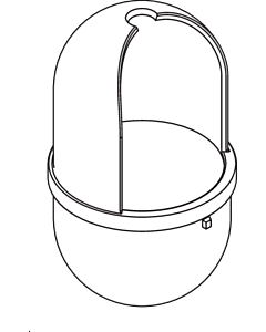 Hewi 477 active + brush holder 6285098 signal white, for WC BG 477.20D100, antimicrobial