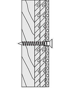 HEWI Befestigung 801/805 für Griffe, Senkholzschraube D 10 x 80