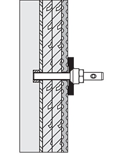 Hewi 801/805 Befestigung BM13.2.2 Spezialschraube M 10 x 60, für Rückenstütze einseitig