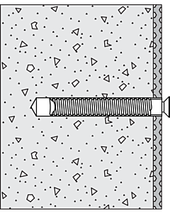 Hewi 801/805 fixation de siège rabattable BM27.4 béton plus grand que C20 / C25 ETA-11/0493