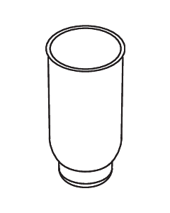 Hewi System 162 Einsatz 66823 Kunststoff, für WC-Bürstengarnitur 900.20.000...