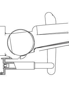 Hewi 802 LifeSystem attachment BM30. 2000 one-sided, 2000 stainless steel screw M 12 x 16
