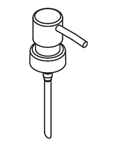Hewi System 900 Pumpenkopf 66988 für Seifenspender 900.06.000XA, matt geschliffen