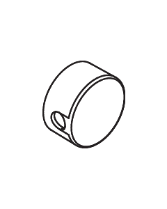 Hewi rosace 63518 chrome, pour porte-papier hygiénique et anneau porte-serviettes