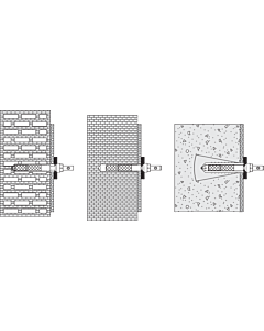 Hewi 801/805 Befestigung BM11.2.2 Spezialschraube M 10 x 30, für Rückenstütze einseitig
