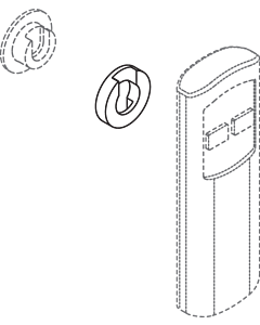 Hewi S 50 66270 pour télécommande S 50, pour fixation Fidlock
