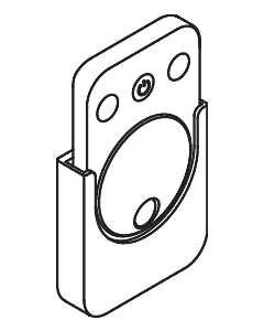 Hewi S 50 télécommande 65058 pour modules réglables en hauteur, miroir lumineux à LED