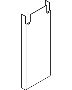 Hewi System 900 Abdeckung 68001DX Edelstahl pulverbeschichtet weiß tiefmatt