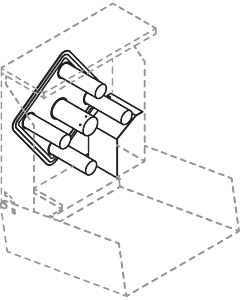 Hewi Carrousel de conversion System 900 900.21.E01 du grand support de rouleau au support de rouleau quadruple