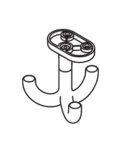 Hewi triple hook 477.90.05484 umbra