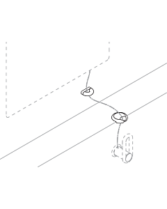 déviation de câble Hewi 6855998 en polyamide mat, blanc signal