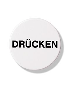 Hewi 801 Symbol Drücken 711D98 signalweiß, selbstklebend
