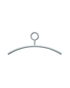 Hewi clothes hanger 570.295 rock gray, fixed eyelet