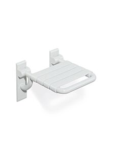 Hewi 801 active + siège rabattable 801.51D20098 blanc de sécurité, 345 x 408 mm, antimicrobien