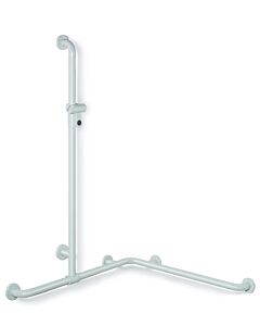 Hewi 801 shower handrail 801.35.35018 962/962 x 1250 mm, senfgelb , with shower holder bar