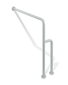 Hewi 801 floor-wall support bar 801.22.4S33 670-950 mm x 300-834 mm, rubinrot