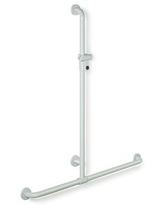 Hewi 801 Duschhandlauf 801.35.44098 962 x 1250 mm, signalweiß, mit Brausehalterstange