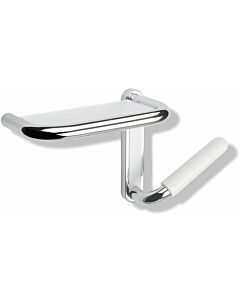 Hewi 802 LifeSystem miroir étagère 802.03.110L33 gauche, rubinrot , plastique blanc