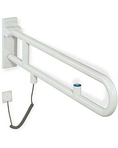 Hewi 801 Bras support en E 801.50.76092 850 mm, gris anthracite, bouton affleurant