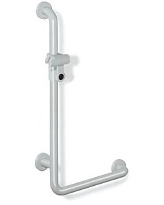 Hewi 801 angled handle 801.33.21090 600 x 1100 mm, deep black, with shower holder