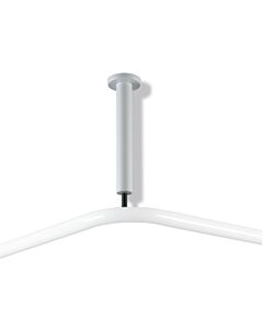 Hewi 801 Deckenabhängung 801.34.9902098 Achsmaß 400 mm, signalweiß, suizidhemmend