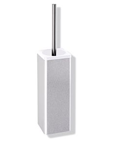 HEWI WC-Bürstengarnitur Serie 805 8052020099 Edelstahl geschliffen, reinweiss