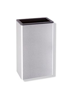 HEWI Papierabfallbehälter Serie 805 8050510092 Edelstahl geschliffen, anthrazitgrau