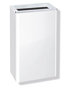 Hewi System 800 Papierabfallbehälter 95005100 Edelstahl weiss, Wandmontage