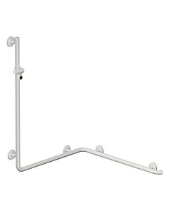 Hewi System 800 K shower handrail 950.35.2309098 1100mm, with shower holder, signal white