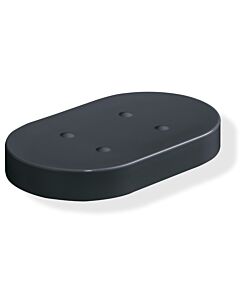 Hewi soap dish 800.02.01092 anthracite gray, for Halter