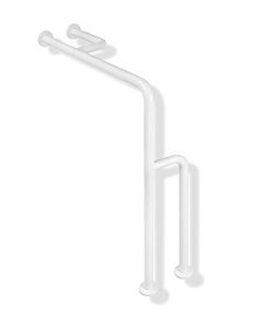 Hewi 801 barre de support sol-mur 801.22.840098 834 x 850 mm, blanc de sécurité, charge de support jusqu&#39;à 300 kg
