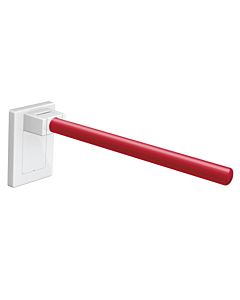 Hewi System 800 K Stützklappgriff Mono 950.50.1109933 Ausladung 600mm, Abdeckung reinweiß, rubinrot